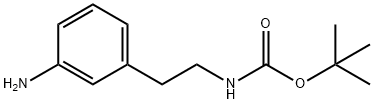 [2-(3-AMINO-PHENYL)-ETHYL]-CARBAMIC ACID TERT-BUTYL ESTER 化学構造式