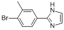 2-(4-BROMO-3-METHYL-PHENYL)-1H-IMIDAZOLE 化学構造式