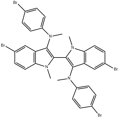 180140-18-5 5,5'-DIBROMO-N3,N3'-BIS(4-BROMOPHENYL)-N3,N3',1,1'-TETRAMETHYL-1H,1'H-2,2'-BIINDOLE-3,3'-DIAMINE