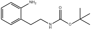 2-(2-氨基苯基)乙基氨基甲酸叔丁酯, 180147-34-6, 结构式