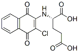 (2S)-2-[(3-chloro-1,4-dioxo-naphthalen-2-yl)amino]pentanedioic acid 化学構造式