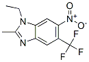 1-ethyl-2-methyl-6-nitro-5-(trifluoromethyl)-benzimidazole  Struktur