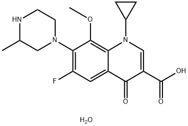 Gatifloxacin sesquihydrate Struktur