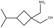 Cyclobutanemethanol, 1-(aminomethyl)-3-(1-methylethyl)- (9CI) Struktur