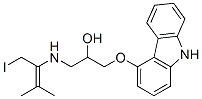 4-(3-((1,1-dimethyl-3-iodopropenyl)amino)-2-hydroxypropoxy)carbazole,180252-46-4,结构式