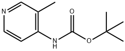 N-(3-甲基吡啶-4-基)氨基甲酸叔丁酯, 180253-65-0, 结构式