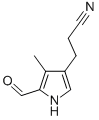 1H-Pyrrole-3-propanenitrile,5-formyl-4-methyl-(9CI) Struktur