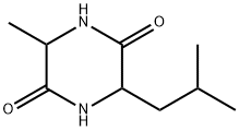 3-ISOBUTYL-6-METHYL-2,5-PIPERAZINEDIONE Struktur