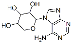 2-(6-aminopurin-7-yl)oxane-3,4,5-triol Struktur