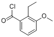 Benzoyl chloride, 2-ethyl-3-methoxy- (9CI) 化学構造式