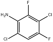 3,6-Dichloro-2,4-difluoroaniline Structure