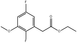 Ethyl 2,5-difluoro-3-methoxyphenylacetate Structure