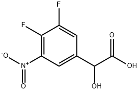 3,4-Difluoro-5-nitromandelic acid Structure