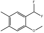 2-Difluoromethyl-4,5-dimethylanisole Struktur