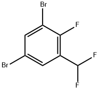 1,5-二溴-3-(二氟甲基)-2-氟苯 结构式