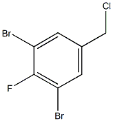 3,5-Dibromo-4-fluorobenzyl chloride Struktur