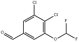 3,4-Dichloro-5-(difluoromethoxy)benzaldehyde Structure
