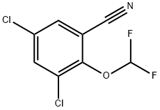 3,5-Dichloro-2-(difluoromethoxy)benzonitrile Structure