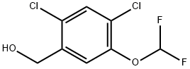 2,4-Dichloro-5-(difluoromethoxy)benzyl alcohol 化学構造式