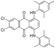 18038-98-7 6,7-dichloro-1,4-bis(2,4,6-trimethylanilino)anthraquinone 