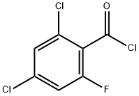 2,4-Dichloro-6-fluorobenzoyl chloride Structure