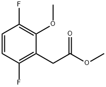 Methyl 3,6-difluoro-2-methoxyphenylacetate 结构式