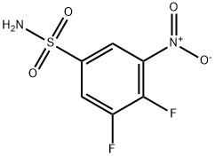 3,4-Difluoro-5-nitrobenzenesulfonamide Struktur