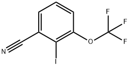 2-Iodo-3-(trifluoromethoxy)benzonitrile 化学構造式