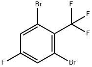 2,6-Dibromo-4-fluorobenzotrifluoride 化学構造式