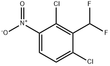 2,6-Dichloro-3-nitrobenzodifluoride 化学構造式