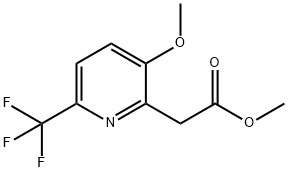Methyl 3-methoxy-6-(trifluoromethyl)-pyridine-2-acetate Structure