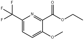 3-甲氧基-6-三氟甲基吡啶-2-甲酸乙酯 结构式