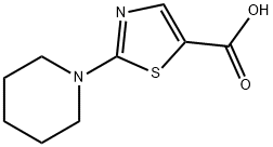 2-piperidino-1,3-thiazole-5-carboxylic acid, 180403-13-8, 结构式