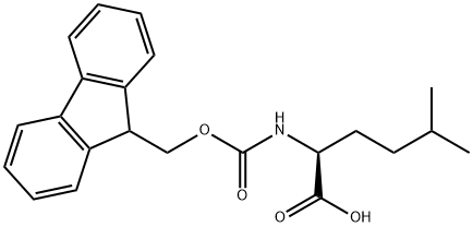 FMOC-N-L-2-氨基-5-甲基己酸,180414-94-2,结构式