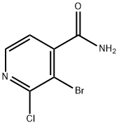 3-溴-2-氯异烟酰胺, 1804383-86-5, 结构式