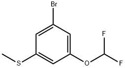 3-Bromo-5-(difluoromethoxy)thioanisole Structure
