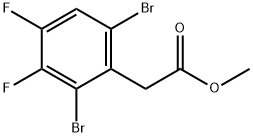 Methyl  2,6-dibromo-3,4-difluorophenylacetate Structure