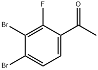 3',4'-Dibromo-2'-fluoroacetophenone 化学構造式