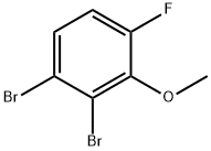 2,3-ジブロモ-6-フルオロアニソール 化学構造式