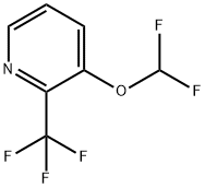 3-Difluoromethoxy-2-(trifluoromethyl)pyridine Structure