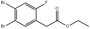 Ethyl 4,5-dibromo-2-fluorophenylacetate Structure