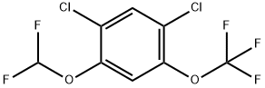 1,5-Dichloro-2-difluoromethoxy-4-(trifluoromethoxy)benzene Structure