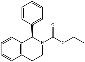 (1R)-3,4-Dihydro-1-phenyl-2(1H)-isoquinolinecarboxylic acid ethyl ester Structure
