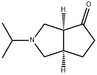 Cyclopenta[c]pyrrol-4(1H)-one, hexahydro-2-(1-methylethyl)-, cis- (9CI) 化学構造式