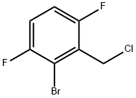 2-Bromo-3,6-difluorobenzyl chloride Structure