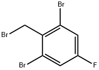 2,6-ジブロモ-4-フルオロベンジルブロミド 化学構造式