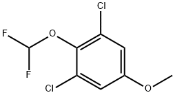 3,5-Dichloro-4-(difluoromethoxy)anisole Struktur