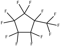 1-(トリフルオロメチル)-1,2,2,3,3,4,4,5,5-ノナフルオロシクロペンタン 化学構造式