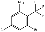 3-Bromo-5-chloro-2-(trifluoromethyl)aniline Struktur