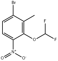 6-Bromo-2-difluoromethoxy-3-nitrotoluene Structure